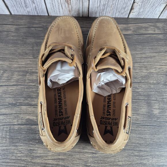 Mephisto Boating Spinnaker Grizzly Brown Leather Deck Shoes Men's Sz 11.5 (GUC) - Picture 6 of 9